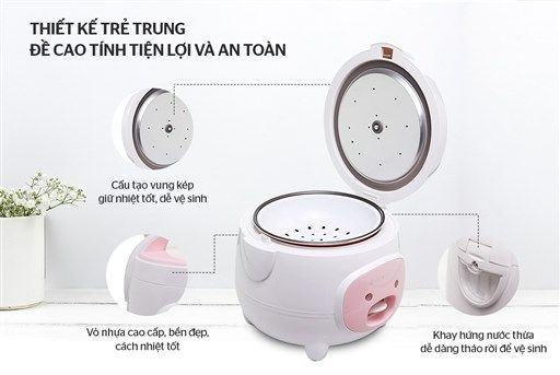 Nồi Cơm Điện Nắp Gài Sunhouse SHD8607W