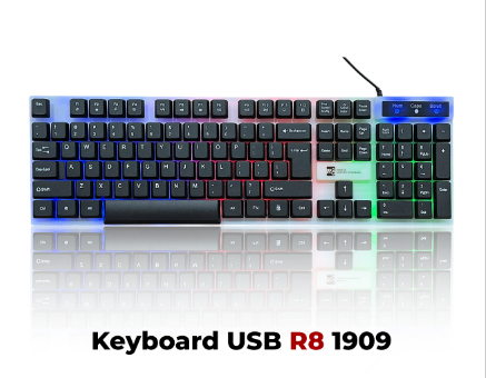 Bàn phím và chuột có dây USB LED R8 1909
