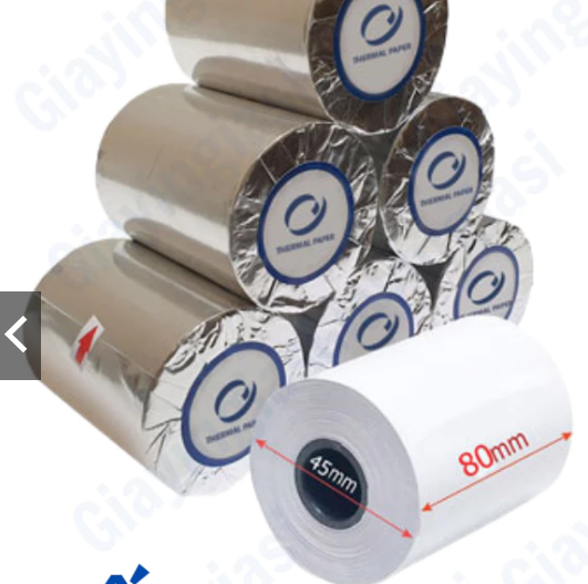 Giấy In Bill K80x45 (80mm) Mực Đen