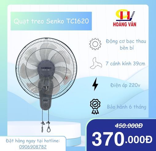 Quạt treo Senko TC1620