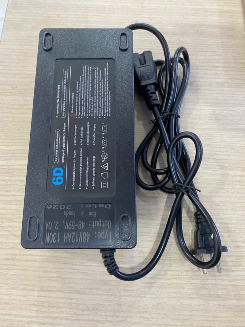 Sạc 48V12Ah báo % pin