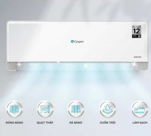 Máy Lạnh Casper Inverter 1.5 HP QC-12IS36