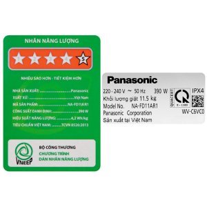 Máy giặt Panasonic Inverter 11.5 Kg NA-FD11AR1BV