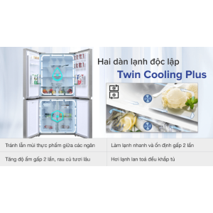 Tủ lạnh Samsung Inverter 488 lít RF48A4010M9/SV