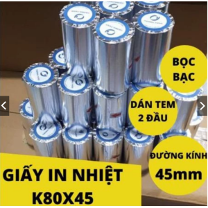 Giấy In Bill K80x45 (80mm) Mực Đen