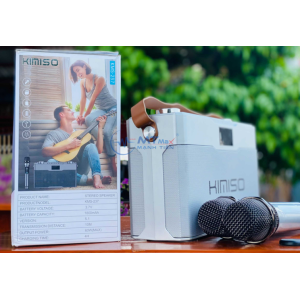 Loa Xách Tay Karaoke Kimini KMS237 Đi Kèm 2 Micro Không Dây 
